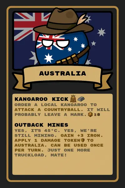 Australia countryball card