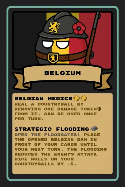 Belgium countryball card