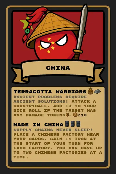 China countryball card