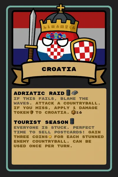 Croatia countryball card