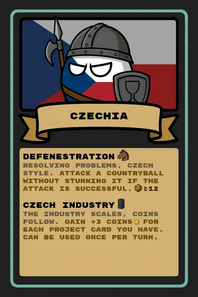 Czechia countryball card