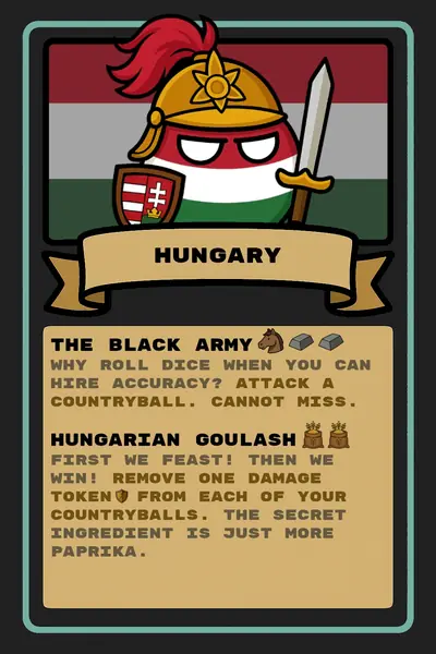 Hungary countryball card