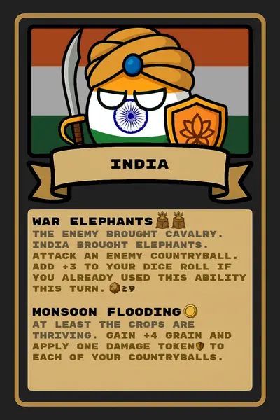 India countryball card