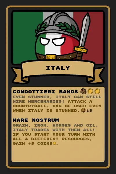 Italy countryball card
