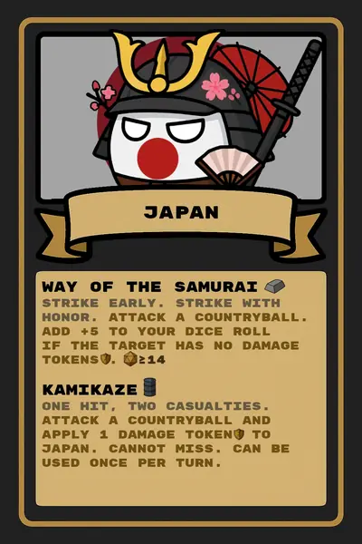 Japan countryball card