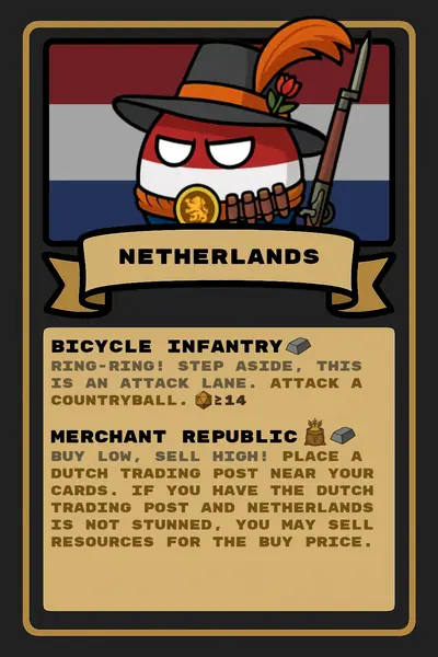 Netherlands countryball card