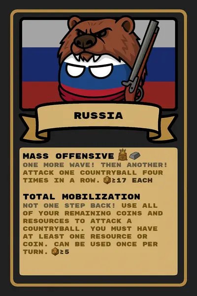 Russia countryball card
