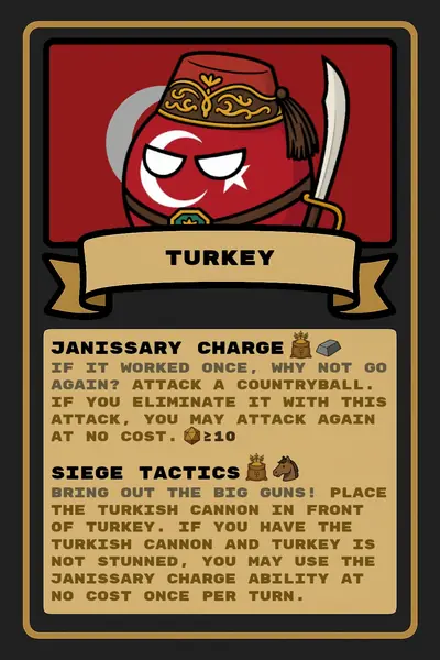 Turkey countryball card