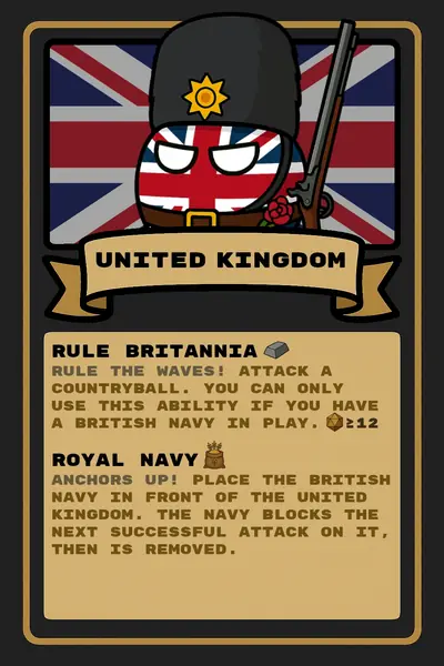 United Kingdom countryball card