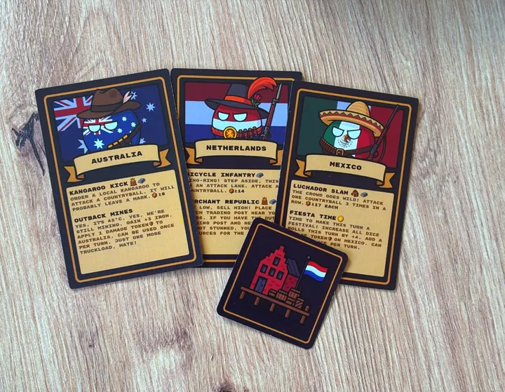 Countryball Cards setup photo
