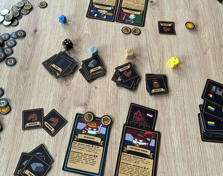 Countryball Cards battle in progress photo