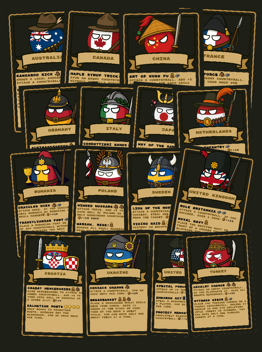Countryball Cards Collection